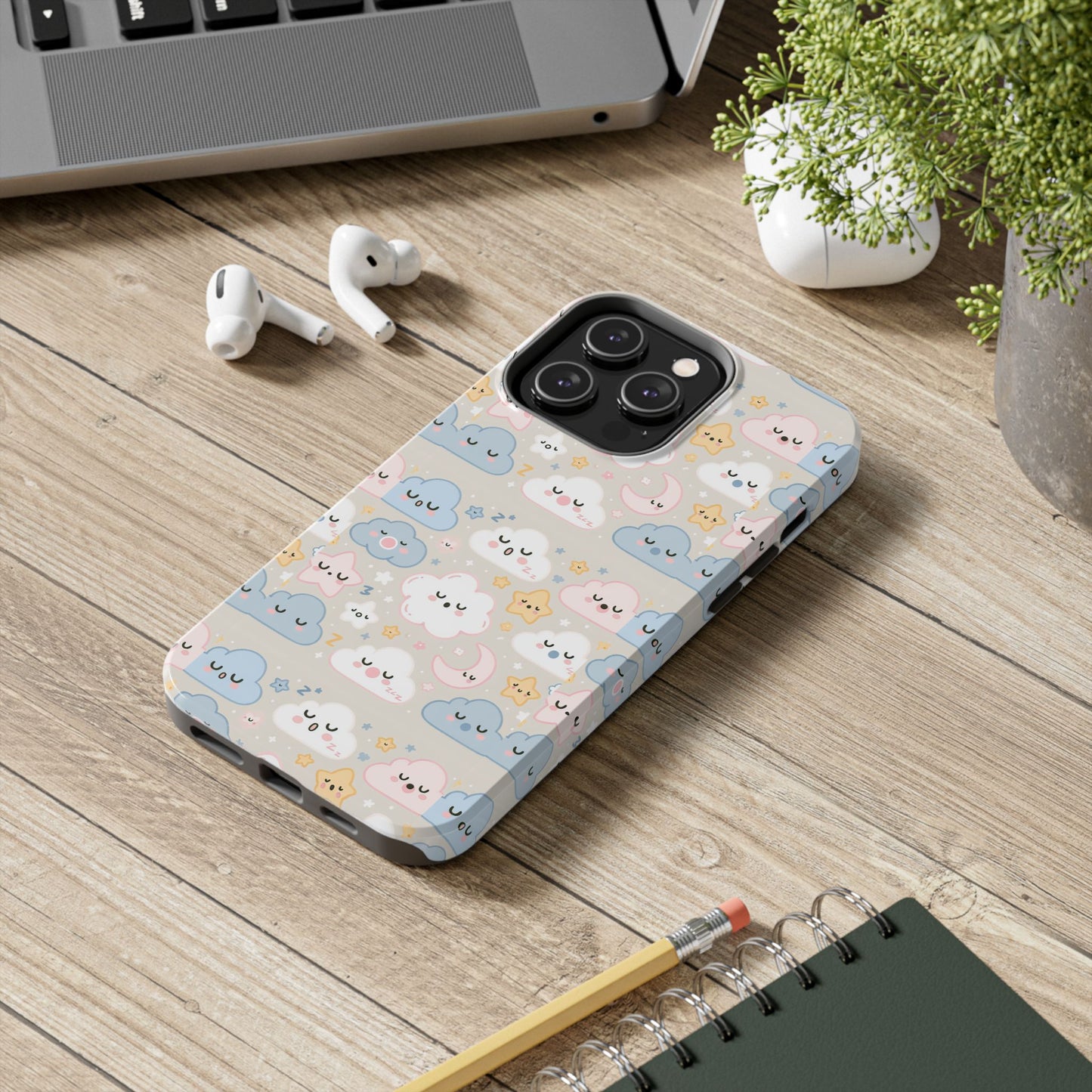 Snooze Clouds | Tough Phone Case - Caseadia