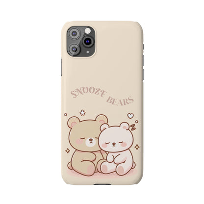 Snooze Bears | Slim Phone Case - Caseadia