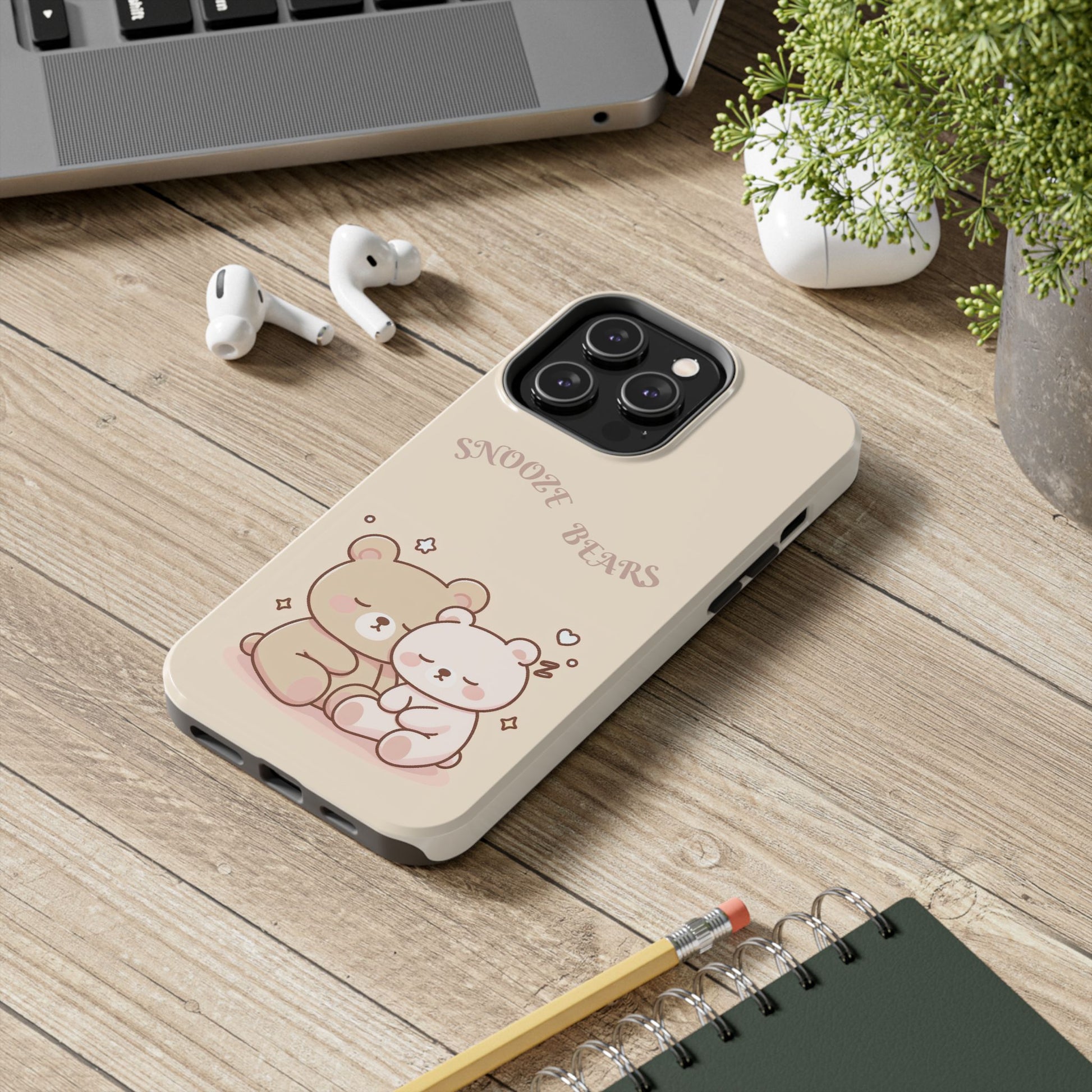Snooze Bears | Tough Phone Case - Caseadia