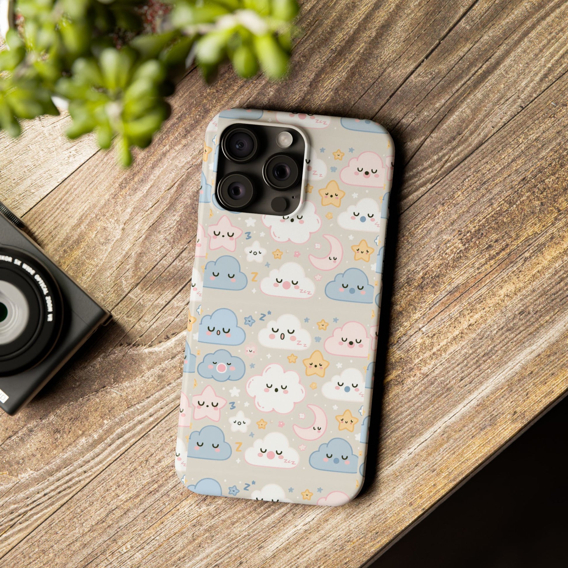 Snooze Clouds | Slim Phone Case - Caseadia