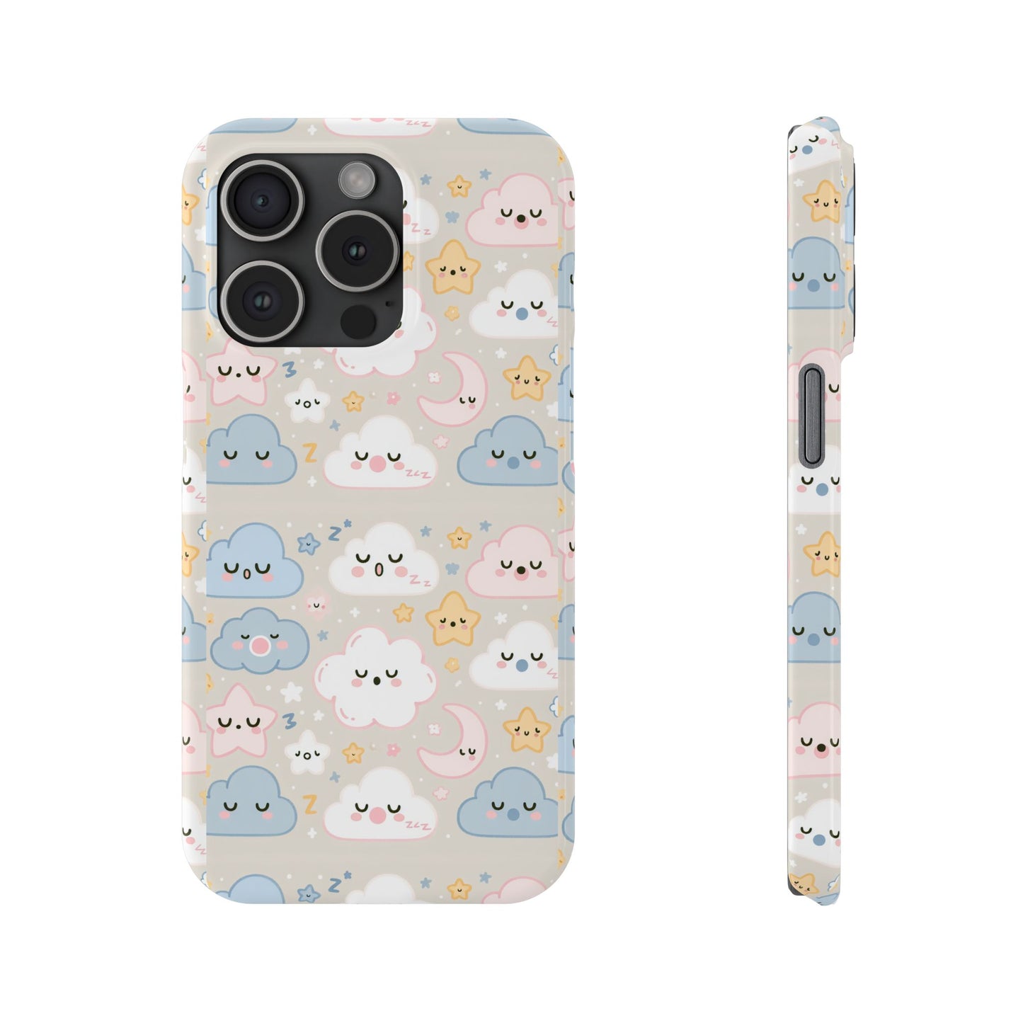 Snooze Clouds | Slim Phone Case - Caseadia