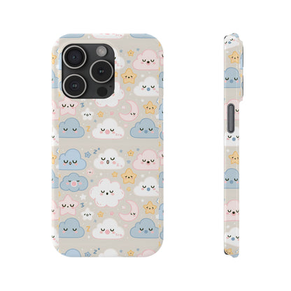 Snooze Clouds | Slim Phone Case - Caseadia