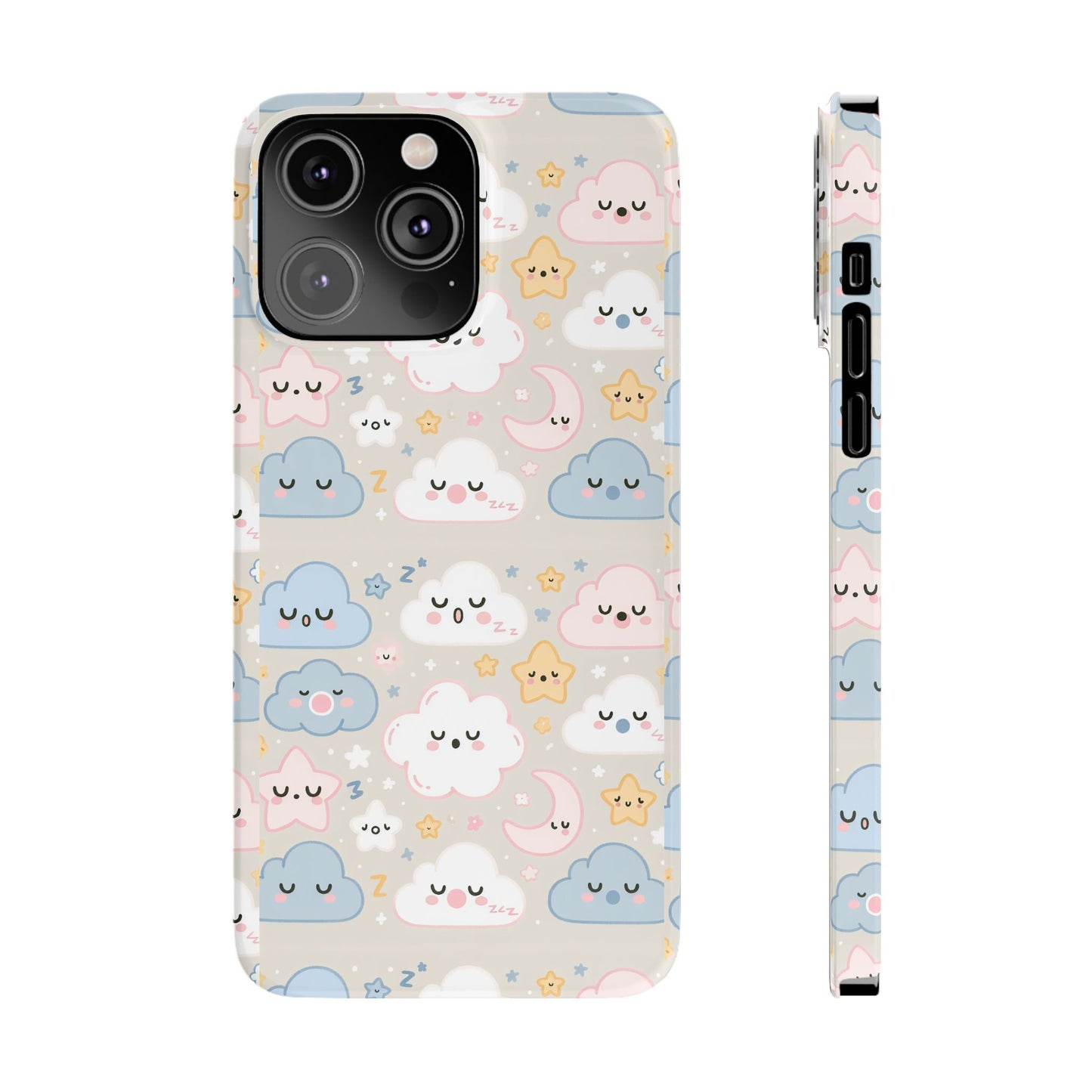 Snooze Clouds | Slim Phone Case - Caseadia