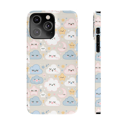 Snooze Clouds | Slim Phone Case - Caseadia