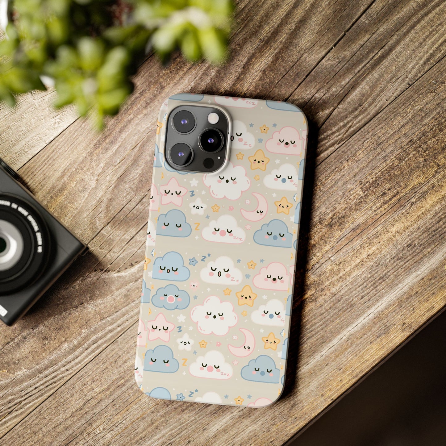 Snooze Clouds | Slim Phone Case - Caseadia