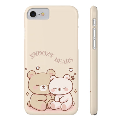 Snooze Bears | Slim Phone Case - Caseadia