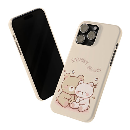 Snooze Bears | Slim Phone Case - Caseadia