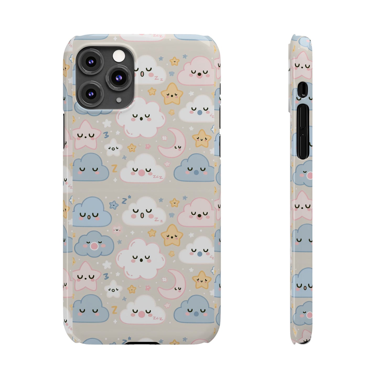 Snooze Clouds | Slim Phone Case - Caseadia