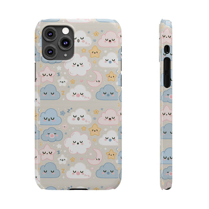 Snooze Clouds | Slim Phone Case - Caseadia