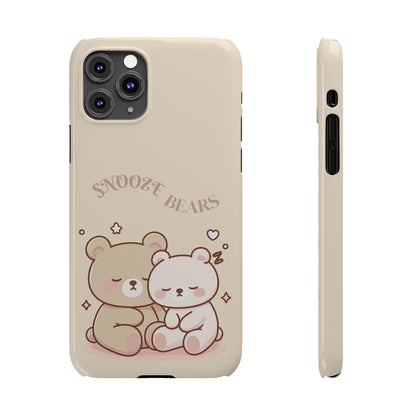 Snooze Bears | Slim Phone Case - Caseadia