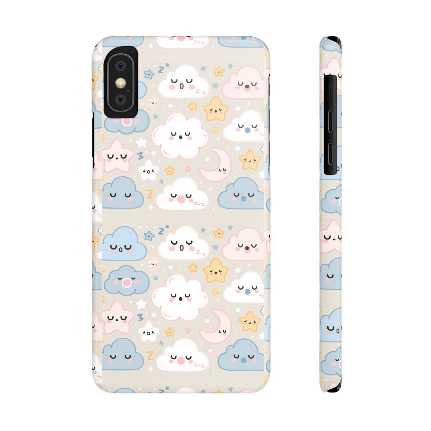 Snooze Clouds | Slim Phone Case - Caseadia