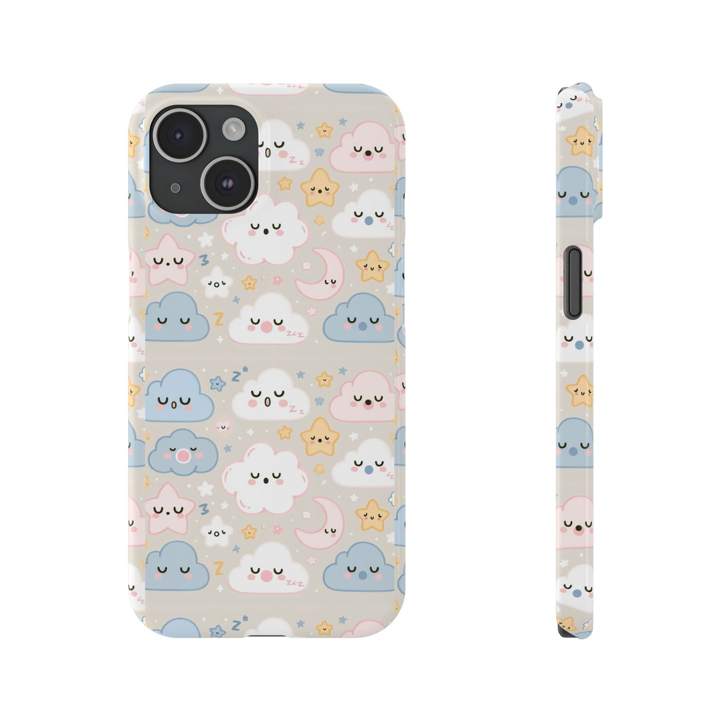 Snooze Clouds | Slim Phone Case - Caseadia