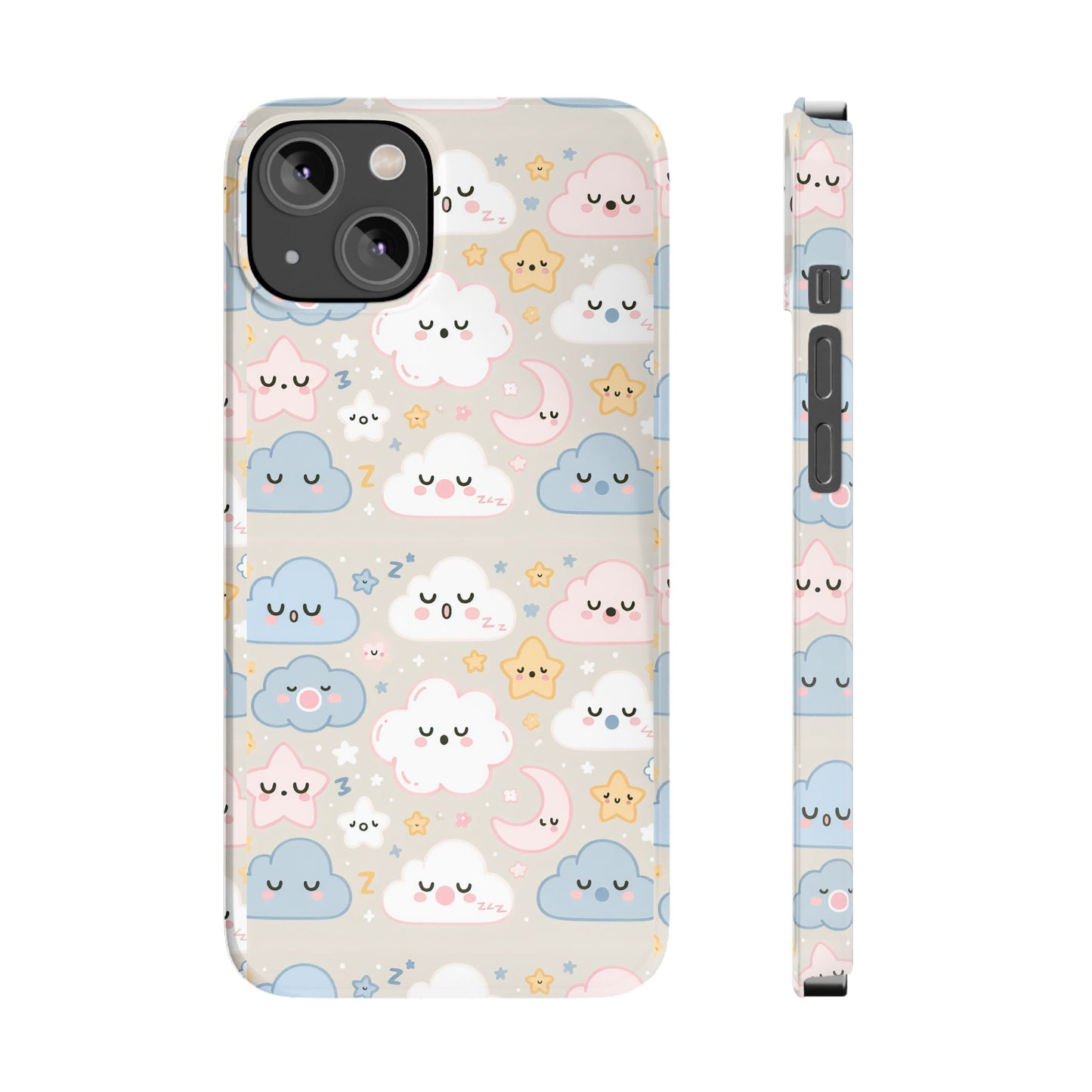 Snooze Clouds | Slim Phone Case - Caseadia