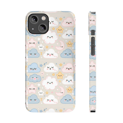 Snooze Clouds | Slim Phone Case - Caseadia