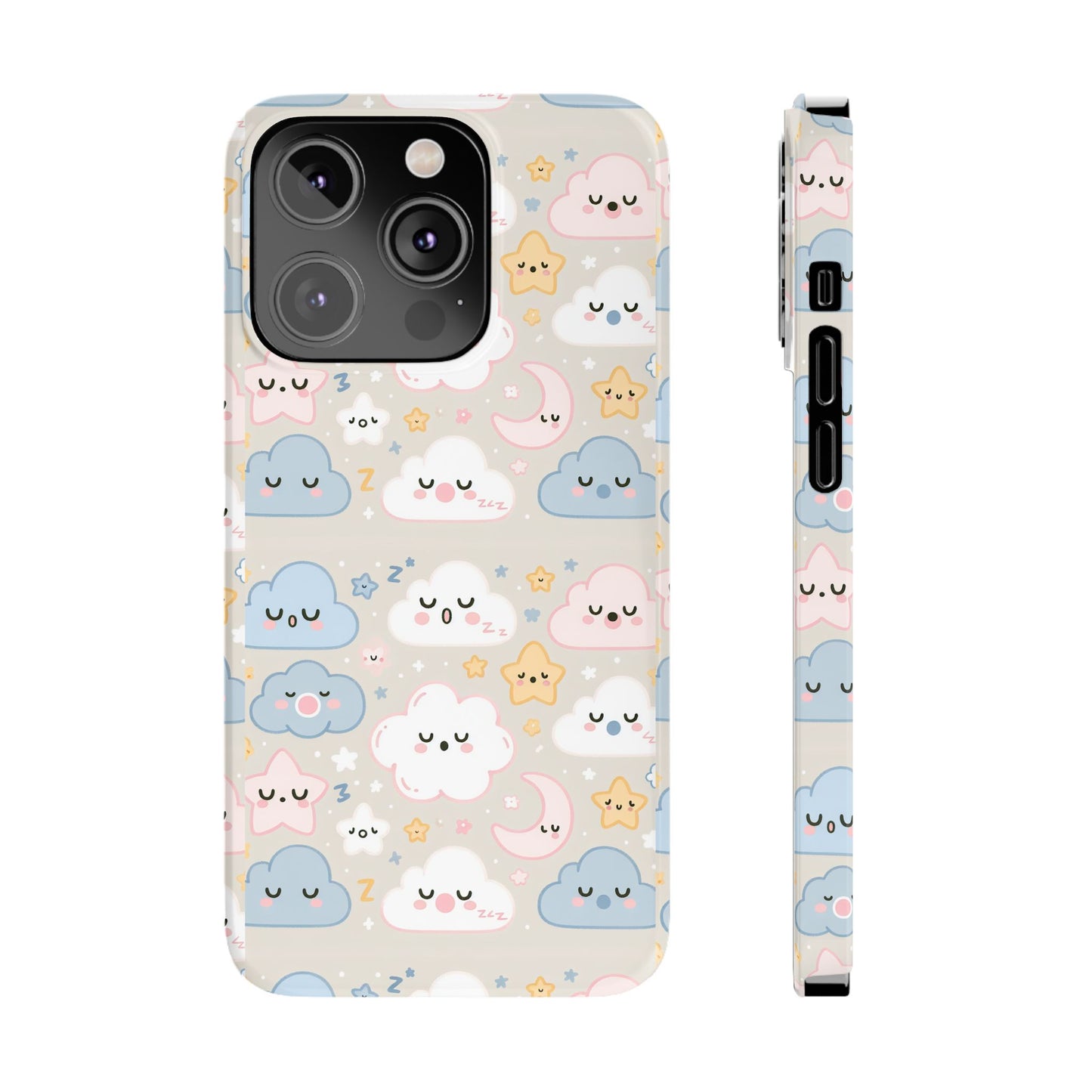 Snooze Clouds | Slim Phone Case - Caseadia