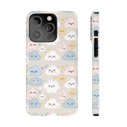 Snooze Clouds | Slim Phone Case - Caseadia