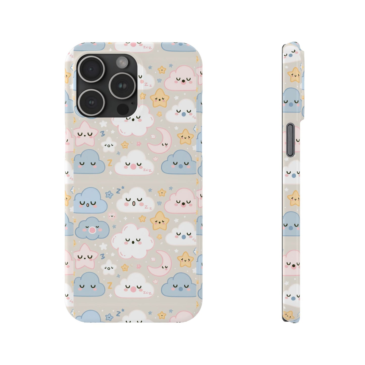 Snooze Clouds | Slim Phone Case - Caseadia
