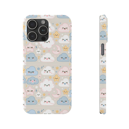 Snooze Clouds | Slim Phone Case - Caseadia