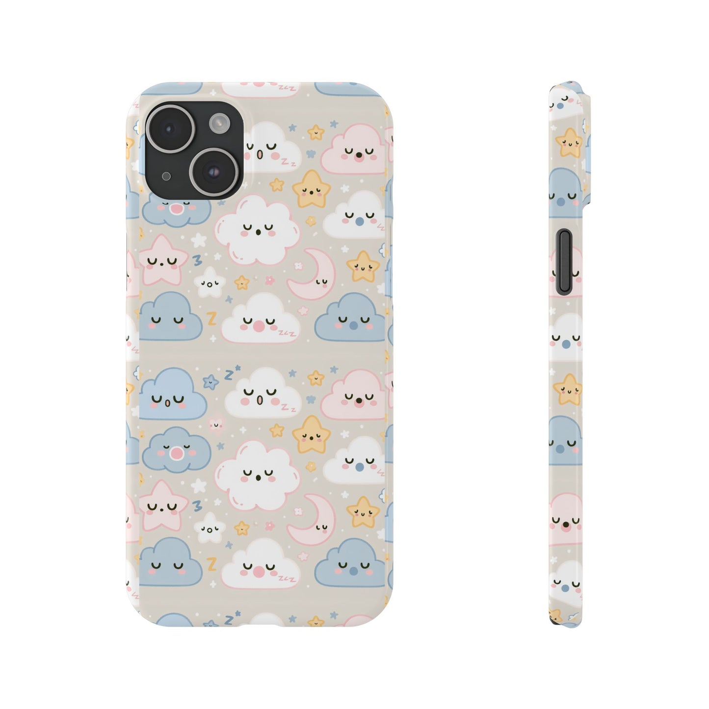 Snooze Clouds | Slim Phone Case - Caseadia