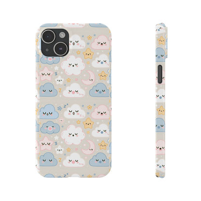 Snooze Clouds | Slim Phone Case - Caseadia