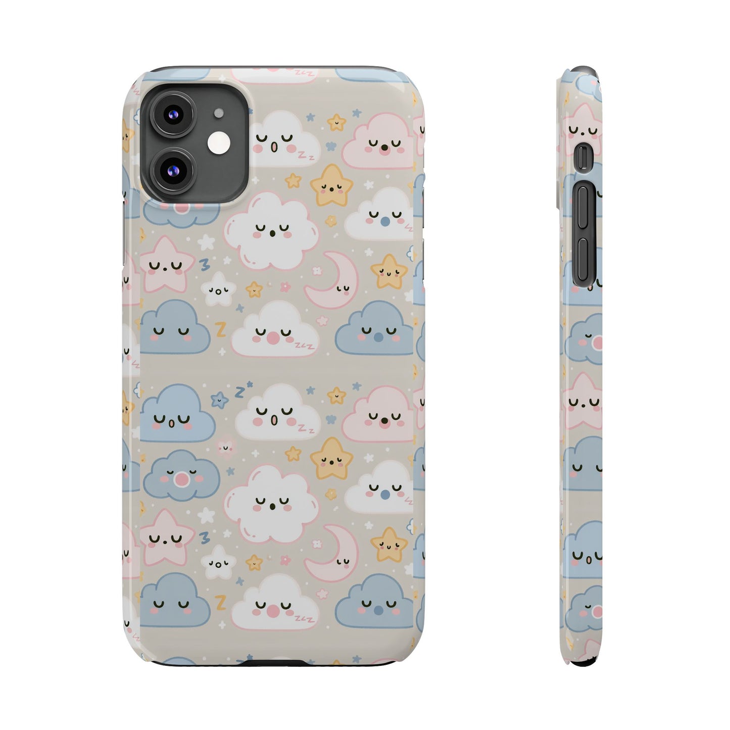 Snooze Clouds | Slim Phone Case - Caseadia