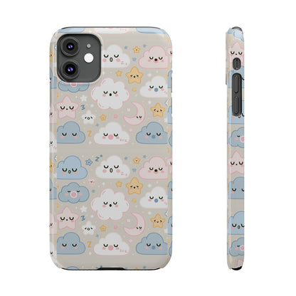 Snooze Clouds | Slim Phone Case - Caseadia