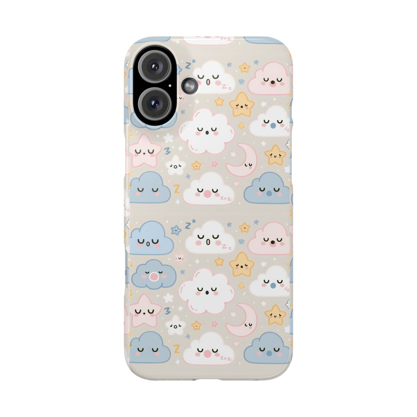 Snooze Clouds | Slim Phone Case - Caseadia