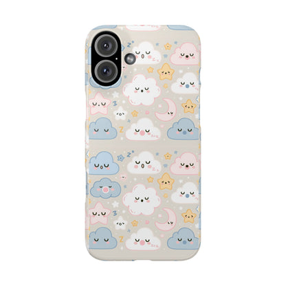 Snooze Clouds | Slim Phone Case - Caseadia