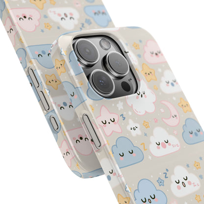 Snooze Clouds | Slim Phone Case - Caseadia