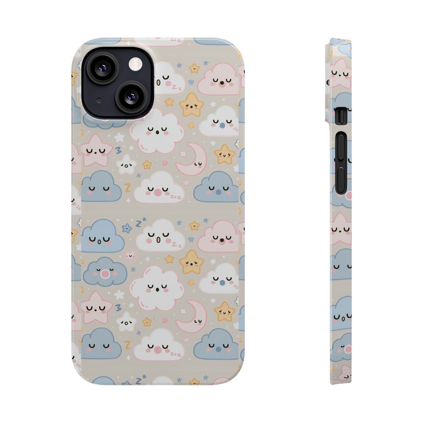 Snooze Clouds | Slim Phone Case - Caseadia