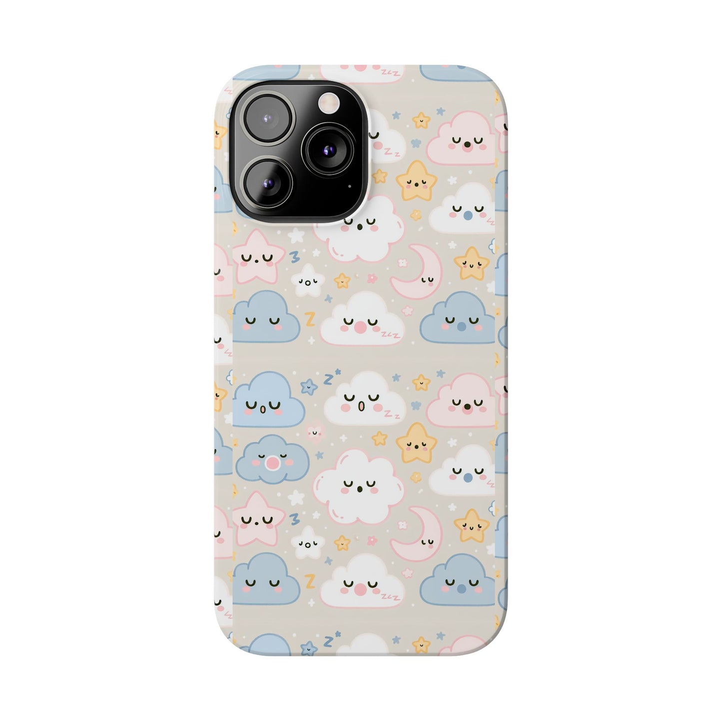 Snooze Clouds | Slim Phone Case - Caseadia