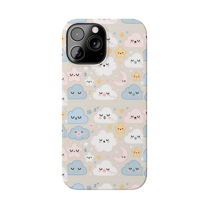 Snooze Clouds | Slim Phone Case - Caseadia