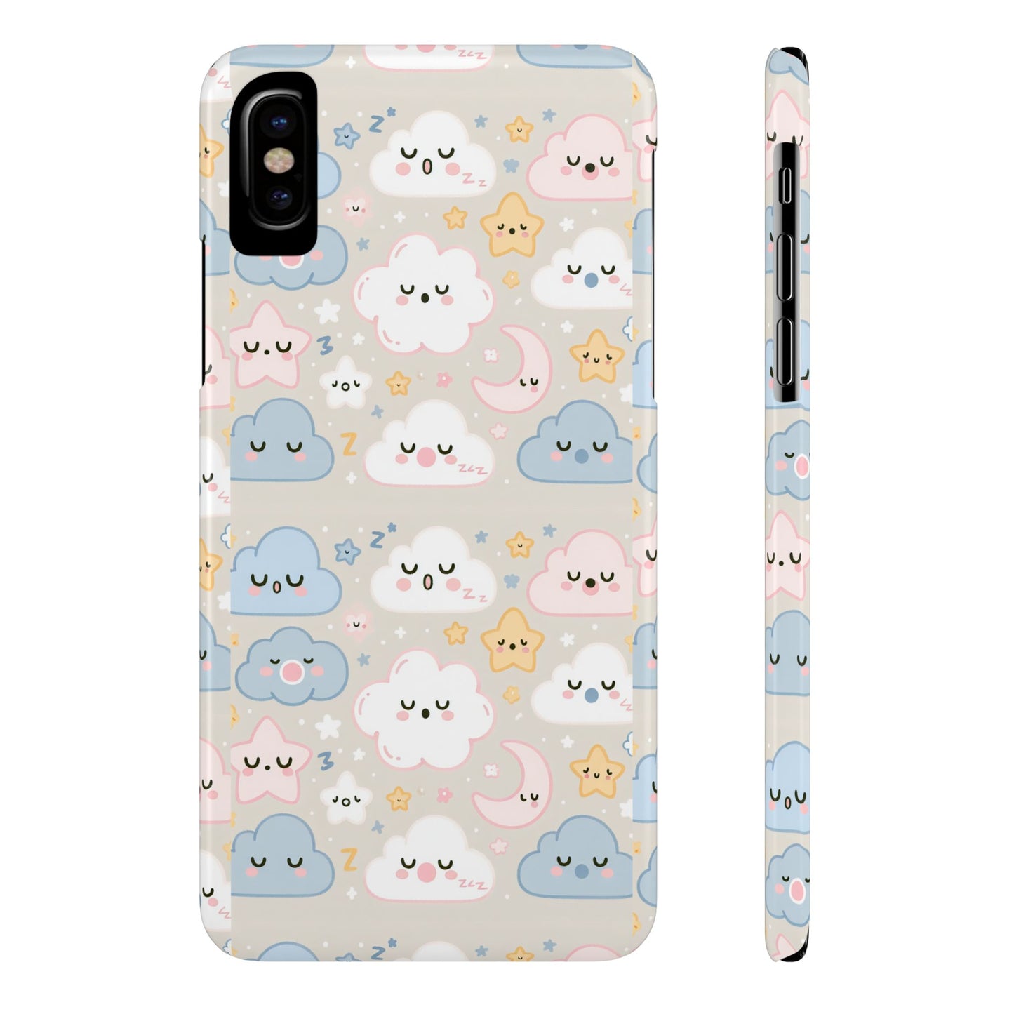 Snooze Clouds | Slim Phone Case - Caseadia