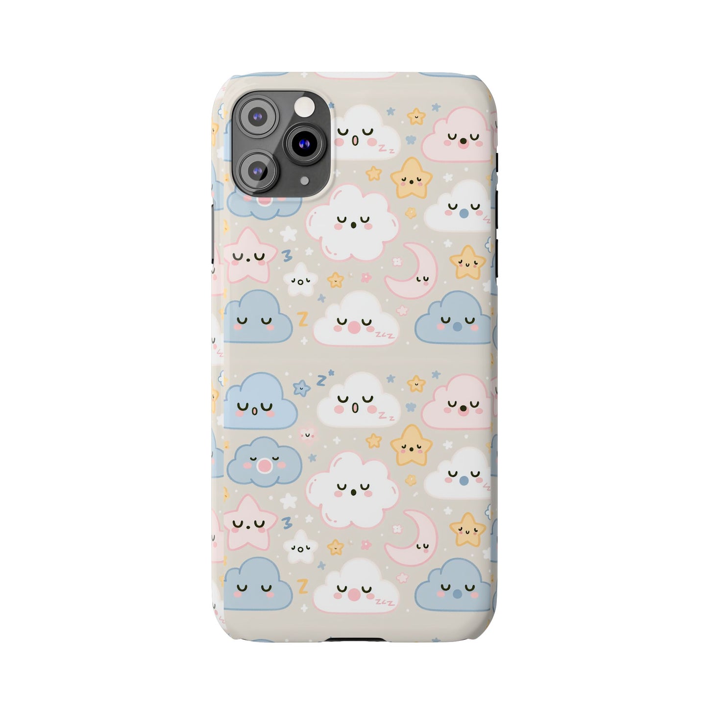 Snooze Clouds | Slim Phone Case - Caseadia