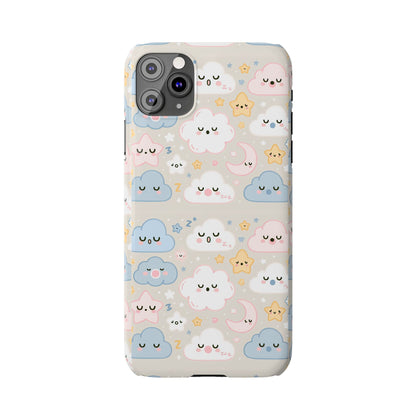 Snooze Clouds | Slim Phone Case - Caseadia