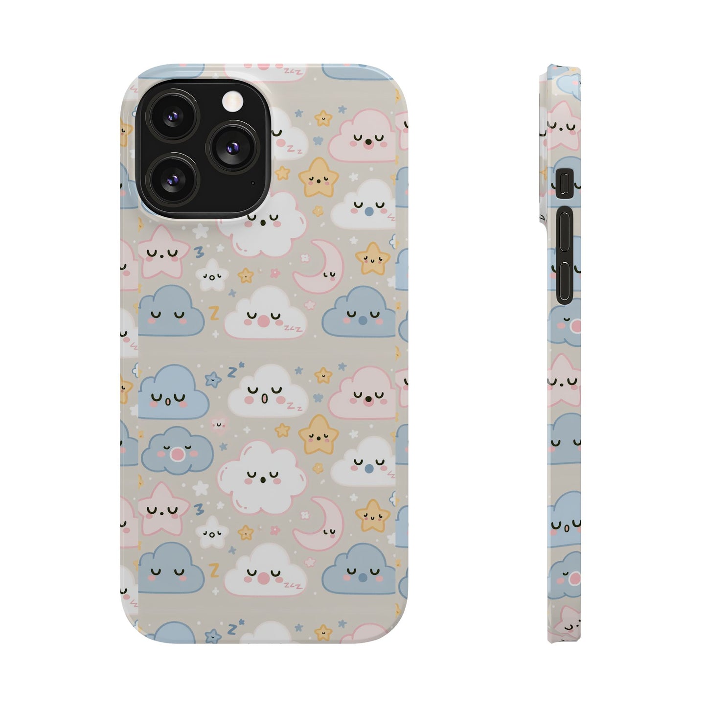 Snooze Clouds | Slim Phone Case - Caseadia