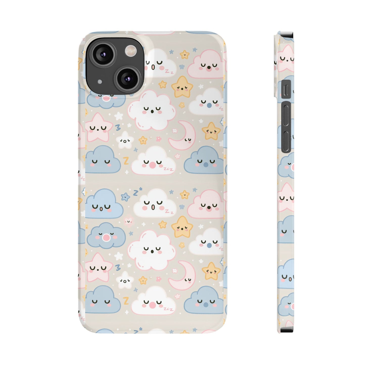 Snooze Clouds | Slim Phone Case - Caseadia