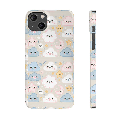 Snooze Clouds | Slim Phone Case - Caseadia