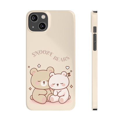Snooze Bears | Slim Phone Case - Caseadia