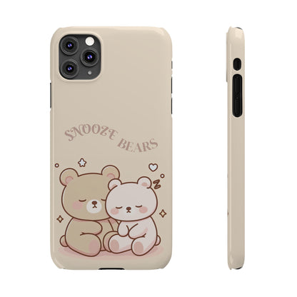 Snooze Bears | Slim Phone Case - Caseadia