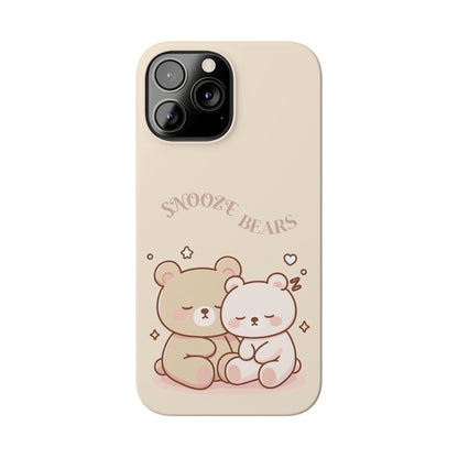 Snooze Bears | Slim Phone Case - Caseadia