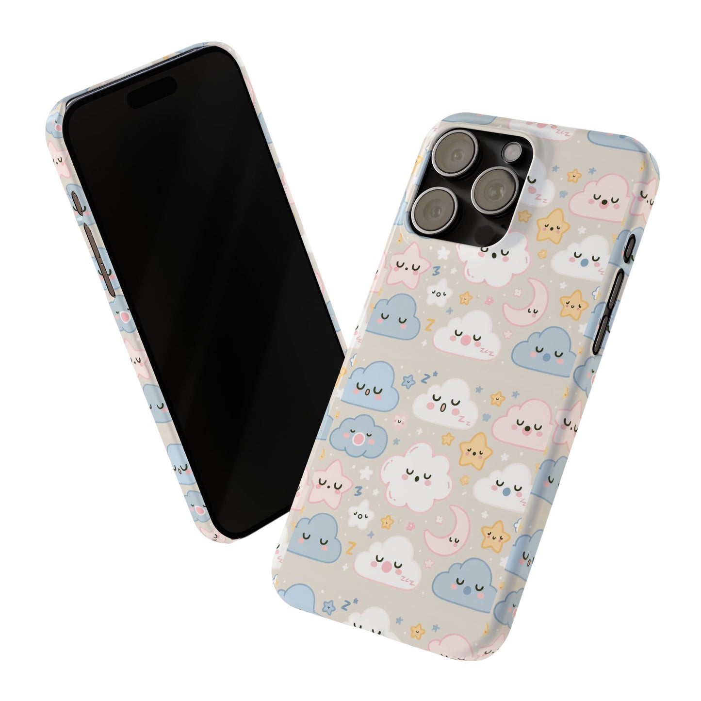 Snooze Clouds | Slim Phone Case - Caseadia