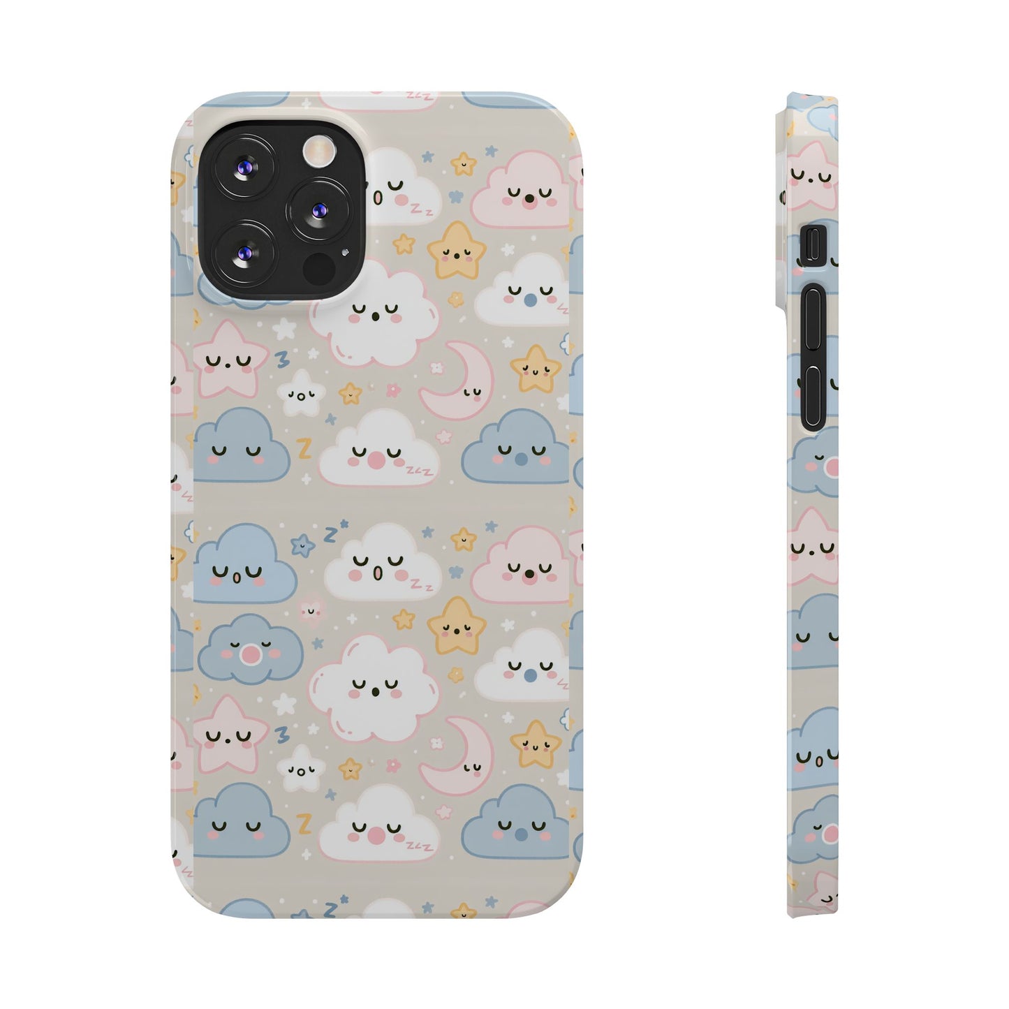Snooze Clouds | Slim Phone Case - Caseadia