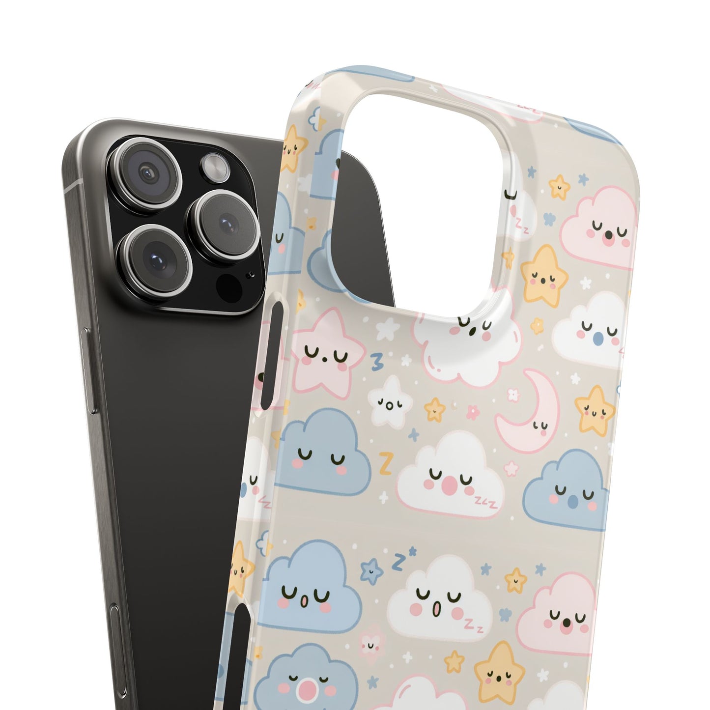 Snooze Clouds | Slim Phone Case - Caseadia