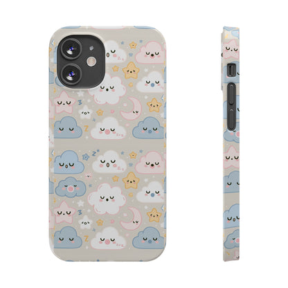 Snooze Clouds | Slim Phone Case - Caseadia