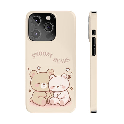 Snooze Bears | Slim Phone Case - Caseadia