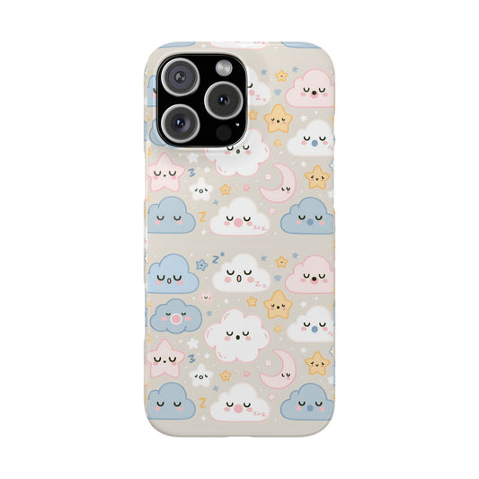 Snooze Clouds | Slim Phone Case - Caseadia