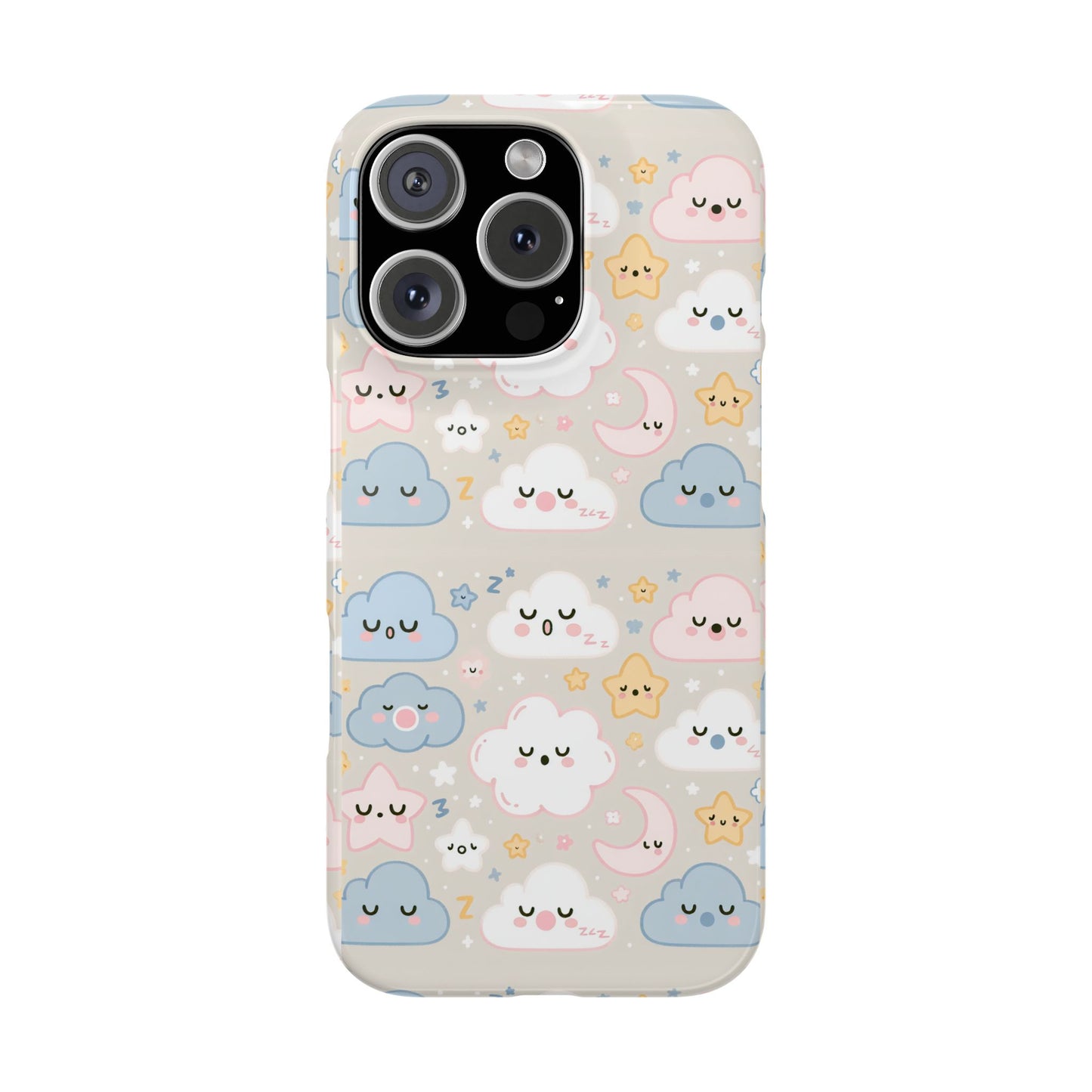 Snooze Clouds | Slim Phone Case - Caseadia