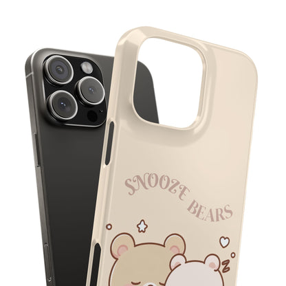 Snooze Bears | Slim Phone Case - Caseadia