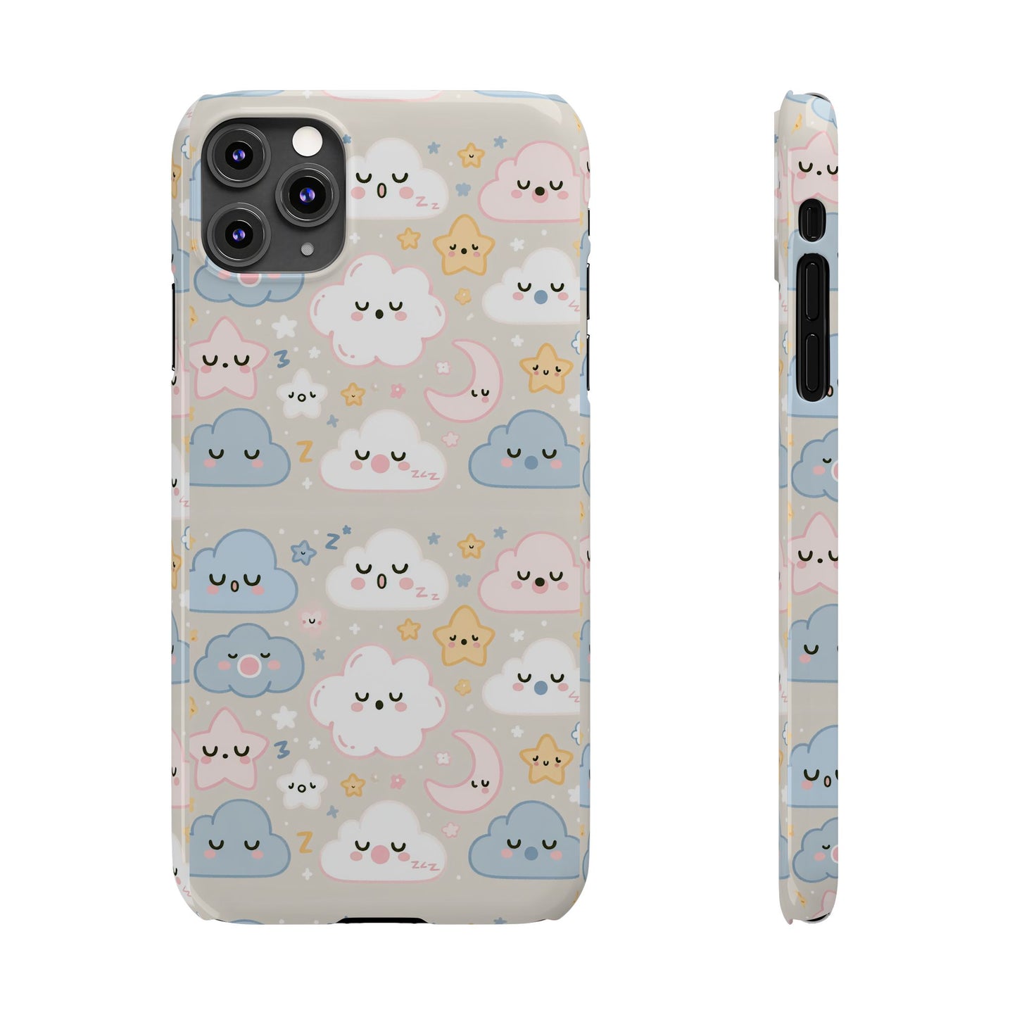 Snooze Clouds | Slim Phone Case - Caseadia